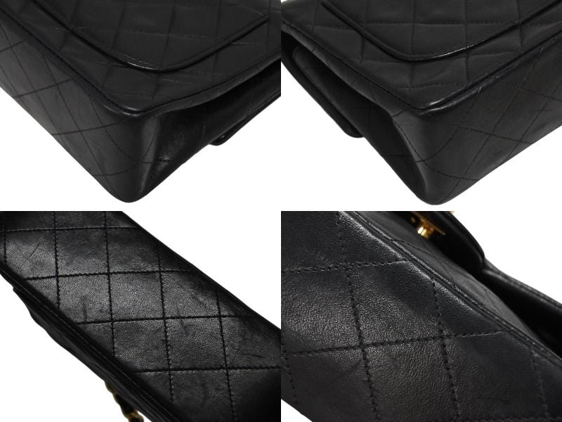 Chanel Mini Quilted 17 S Flap S Chain Shoulder Bag Lambskin CC Logo Black — view 6