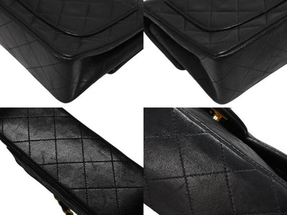 Chanel Mini Quilted 17 S Flap S Chain Shoulder Bag Lambskin CC Logo Black — view 6