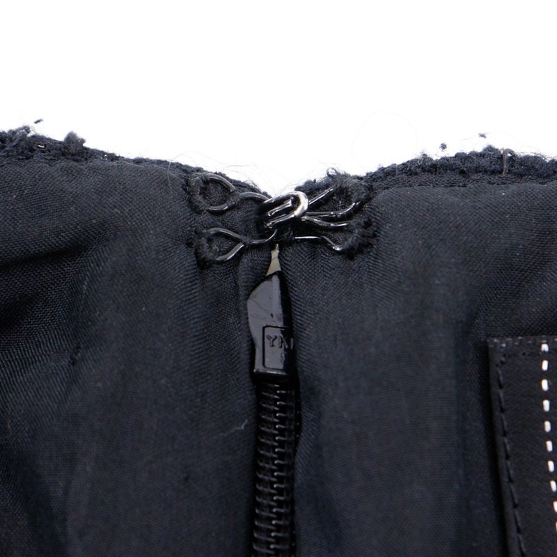 Chanel Tiered 05a P26857v17351 Tweed Black Women's Skirt