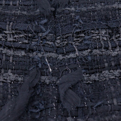 Chanel Tiered 05a P26857v17351 Tweed Black Women's Skirt