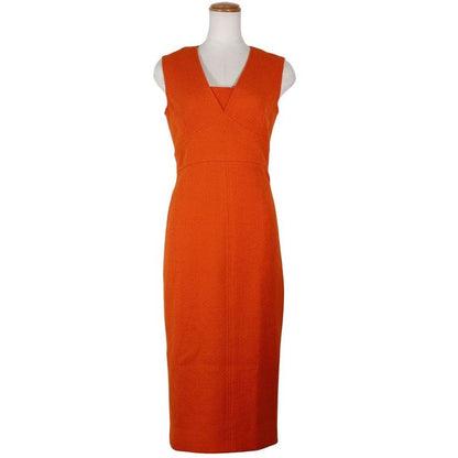 Chanel Dress & Jacket 95p P05827v04371 Tweed Orange Ladies Setup