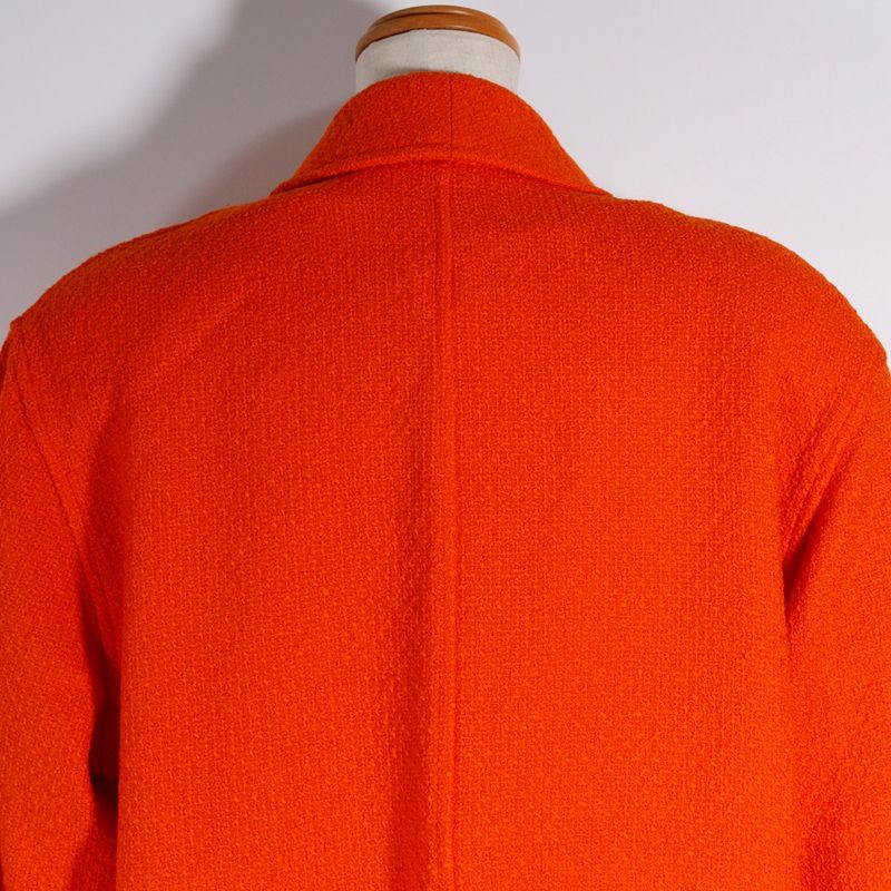 Chanel Dress & Jacket 95p P05827v04371 Tweed Orange Ladies Setup