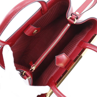 Fendi Petit Toujours 2way Shoulder 8bh253 Leather Red Women's Handbag
