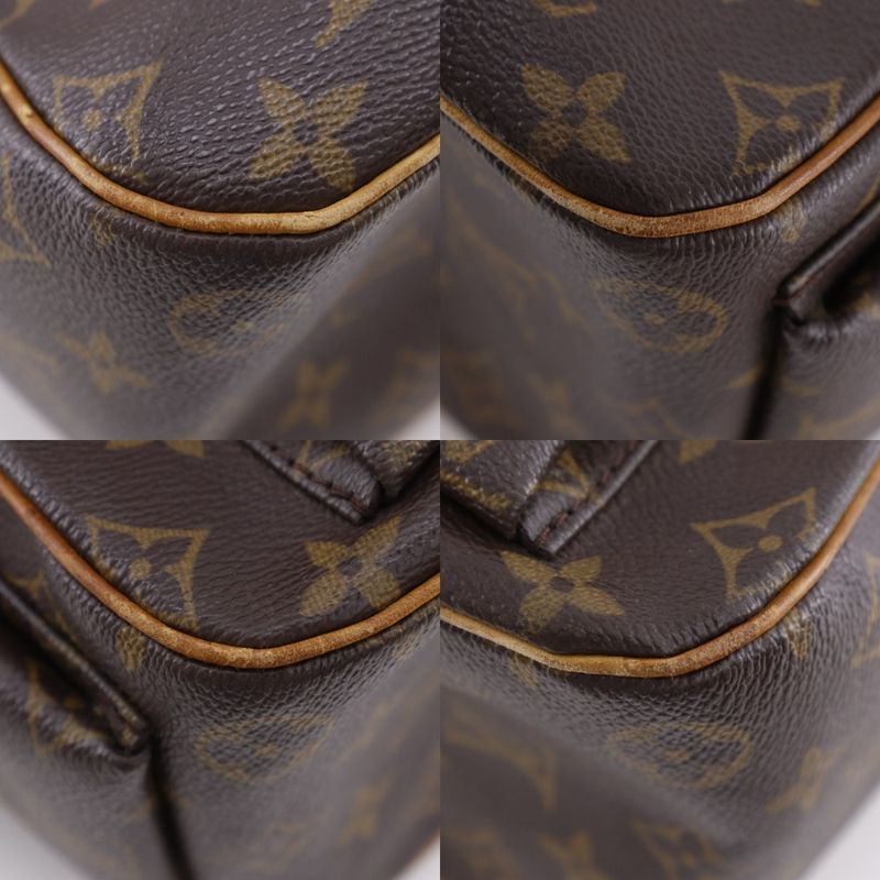 Louis Vuitton Exanterie Cité M51161 Monogram Canvas Brown Vi1003 Women's Handbag