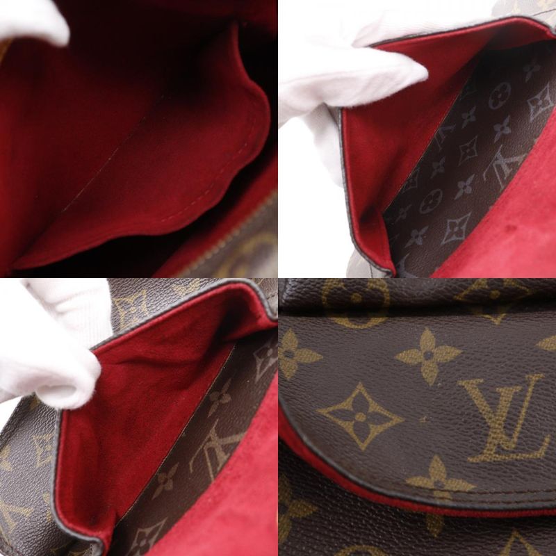 Louis Vuitton Exanterie Cité M51161 Monogram Canvas Brown Vi1003 Women's Handbag