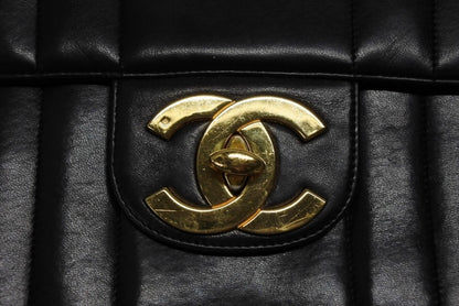 Chanel Mademoiselle S Flap Chain Shoulder Bag CC Logo Lambskin Gold — view 5
