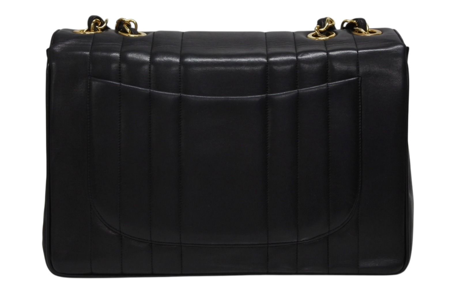 Chanel Mademoiselle S Flap Chain Shoulder Bag CC Logo Lambskin Gold — view 2