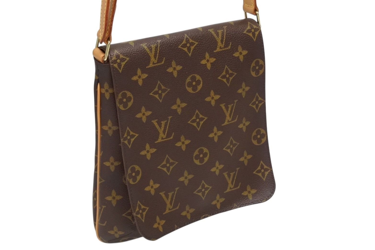 Louis Vuitton Monogram Musette Salsa Shoulder Bag Brown Vachetta Leather Gold — view 3