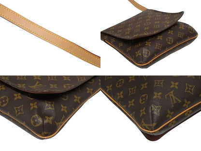Louis Vuitton Monogram Musette Salsa Shoulder Bag Brown Vachetta Leather Gold — view 6