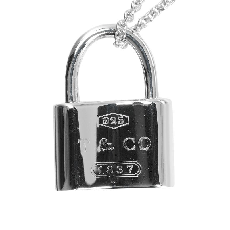 Tiffany & Co 1837 Cadena Lock Silver 925 Women's G Necklace