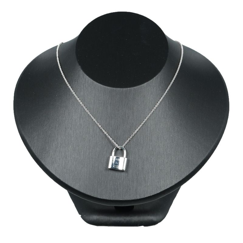 Tiffany & Co 1837 Cadena Lock Silver 925 Women's G Necklace