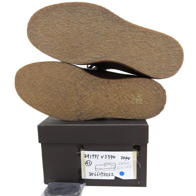 Bottega Veneta Grain Calf Derby Shoes Men's Brown 41