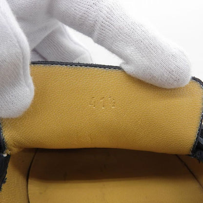 Hermes Api Leather Loafer Shoes Men's Navy 41 1 2 41 1 2