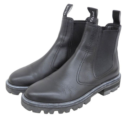 Celine Margaret Chelsea Boots Side Gore Boots Shoes Men's Black 40