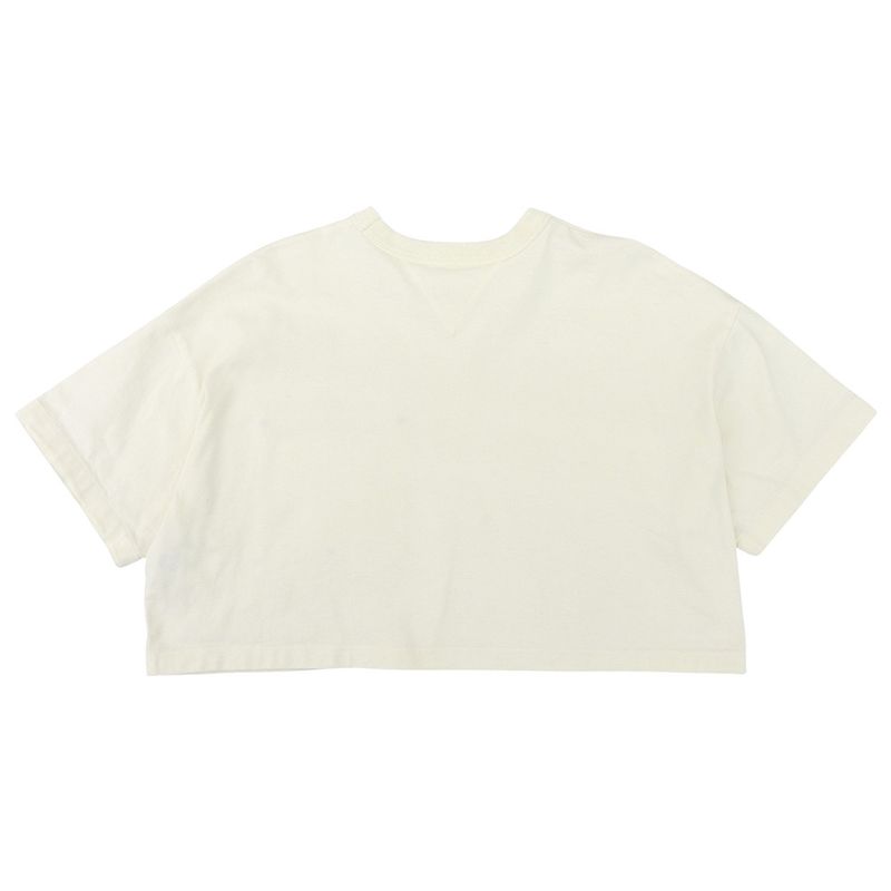 Bottega Veneta V-Stitched Pockets Short Sleeves Cropped Cut and Sewn Top