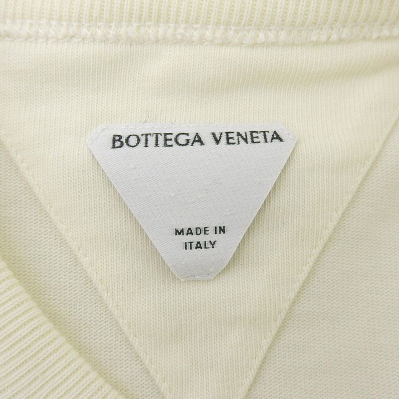 Bottega Veneta V-Stitched Pockets Short Sleeves Cropped Cut and Sewn Top