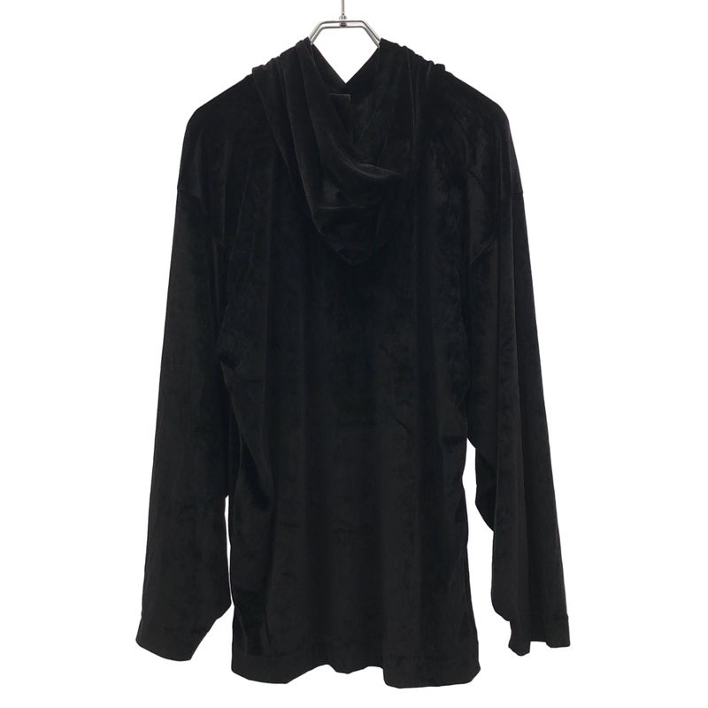 Balenciaga 22aw Velvet Pullover Parka Sl91 720654 Black L