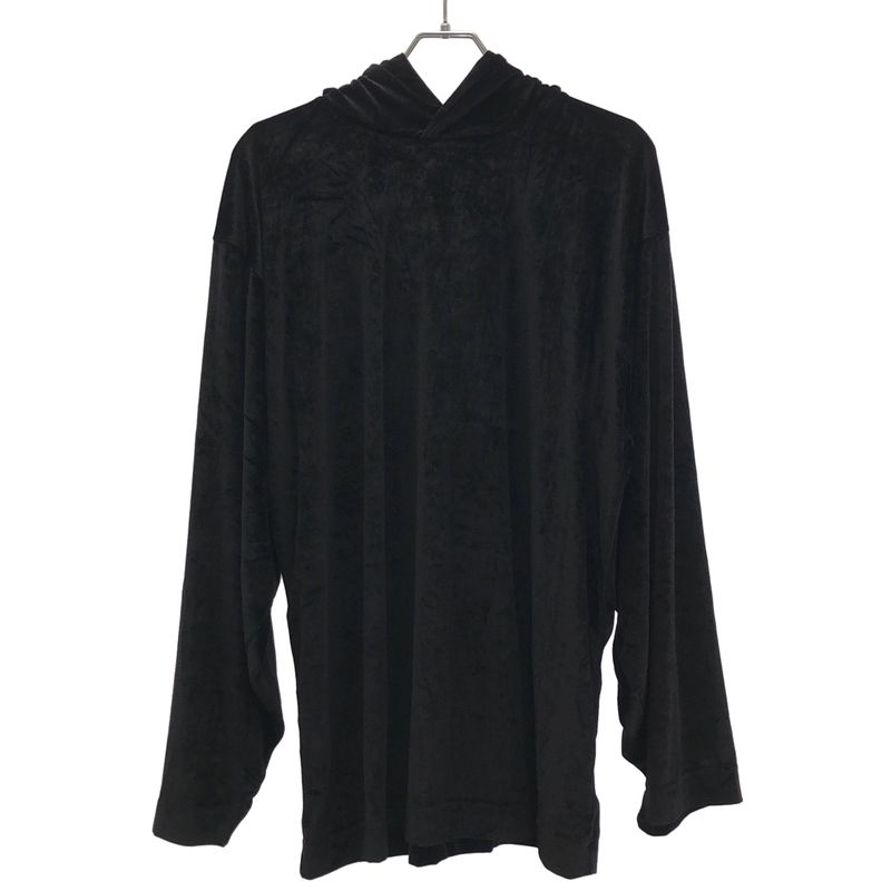 Balenciaga 22aw Velvet Pullover Parka Sl91 720654 Black L