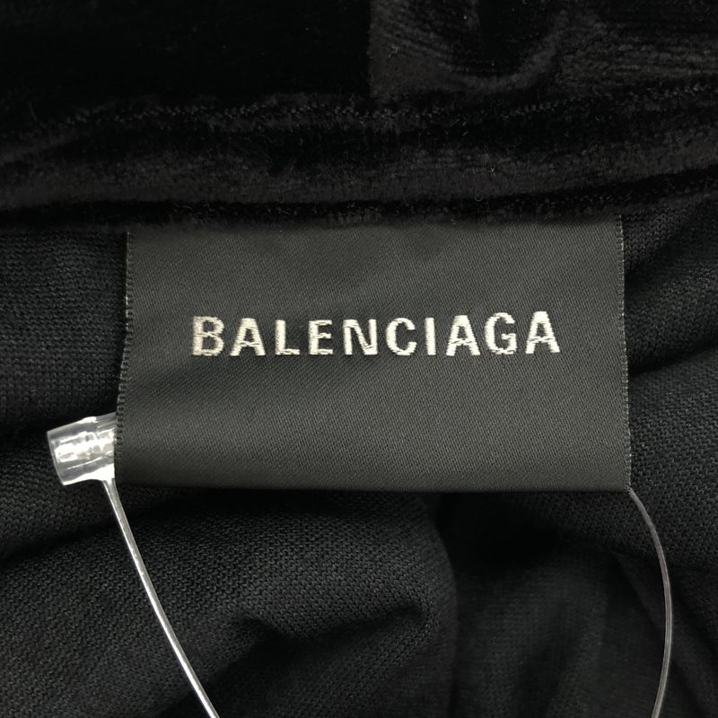 Balenciaga 22aw Velvet Pullover Parka Sl91 720654 Black L