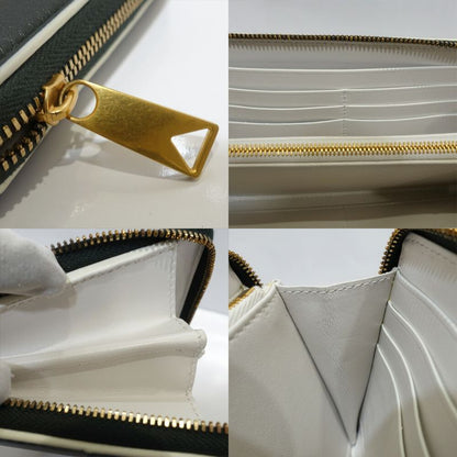 Bottega Veneta Cassette Zip Around Wallet RFID Intrecciato Leather