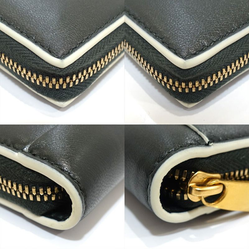 Bottega Veneta Cassette Zip Around Wallet RFID Intrecciato Leather