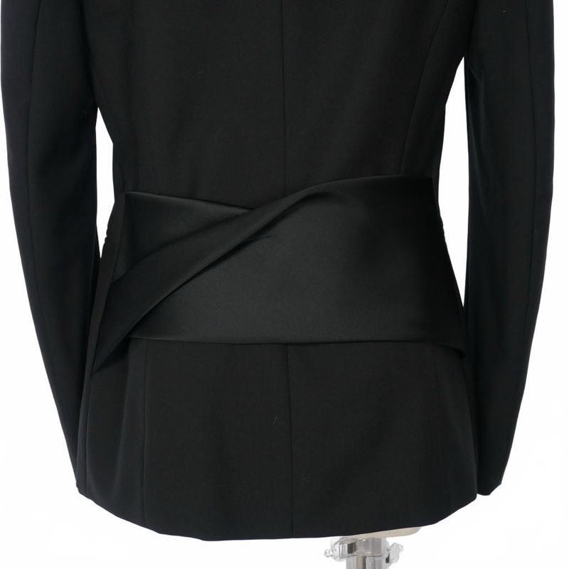 Balenciaga Alexander Wang Period Tailored Jacket Bleather Back Satin Belt 1