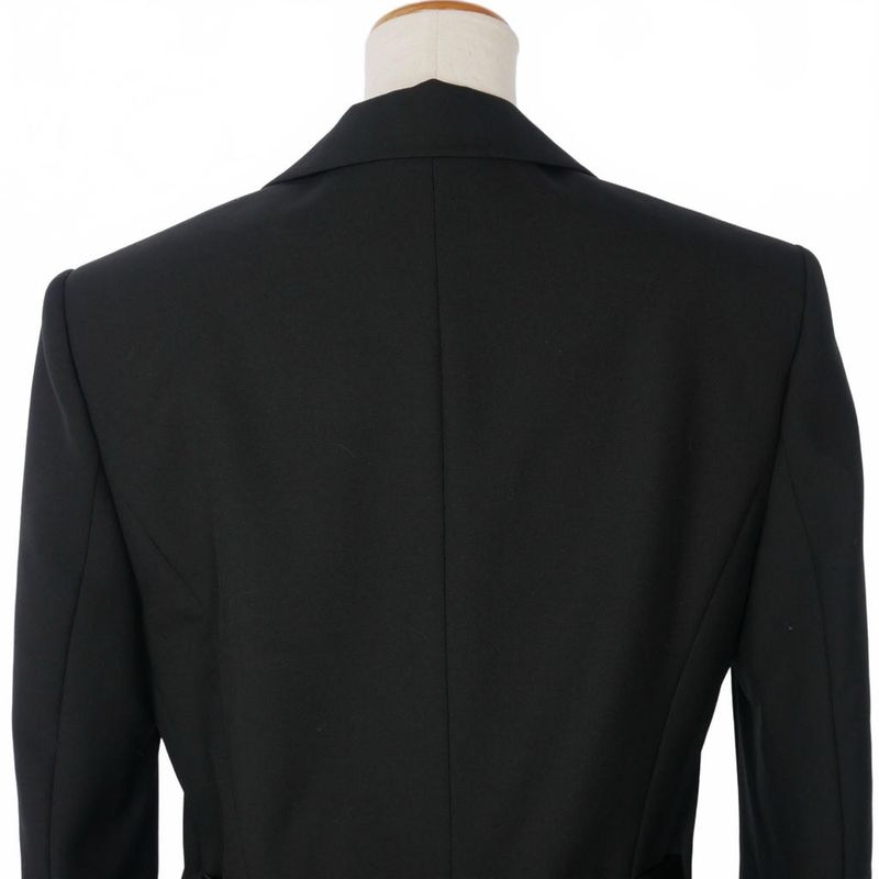 Balenciaga Alexander Wang Period Tailored Jacket Bleather Back Satin Belt 1