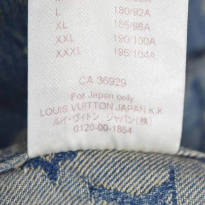 Louis Vuitton Supreme Jacquard Denim Baseball Jersey Shirts Jacquard Denim