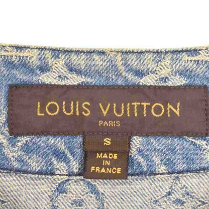 Louis Vuitton Supreme Jacquard Denim Baseball Jersey Shirts Jacquard Denim