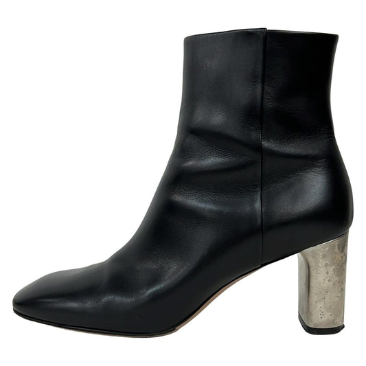 Celine Short Boots 37 Women's - Black Outsole Reupholstered Leather