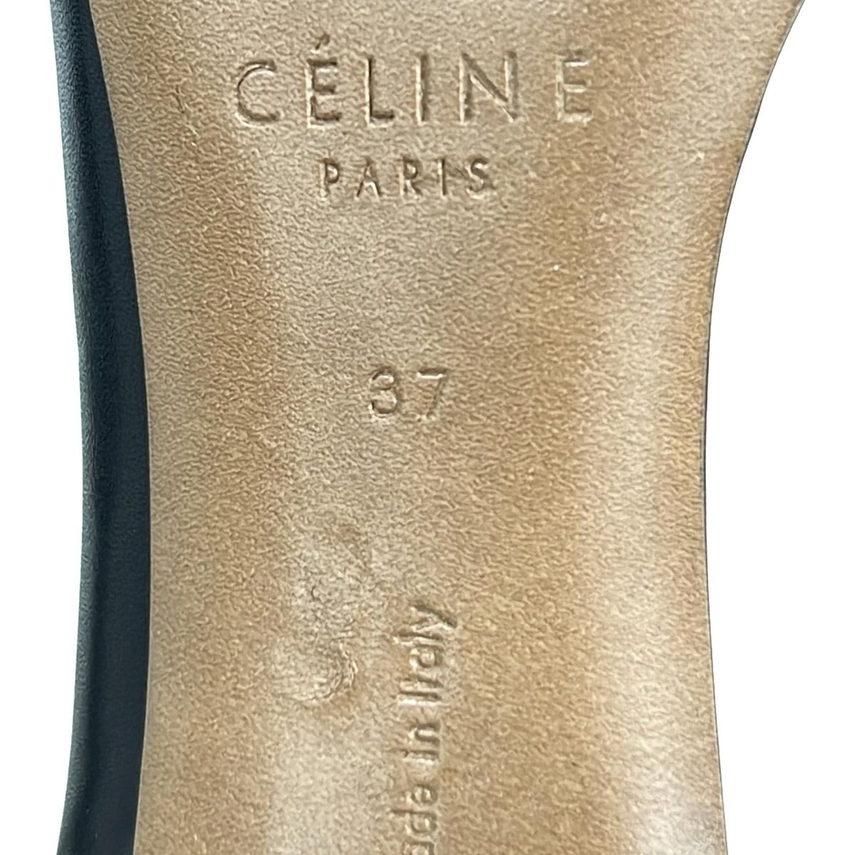 Celine Short Boots 37 Women's - Black Outsole Reupholstered Leather