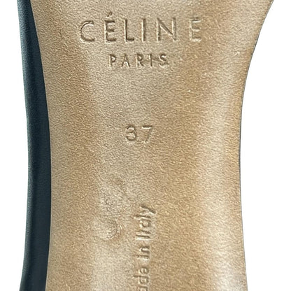 Celine Short Boots 37 Women's - Black Outsole Reupholstered Leather