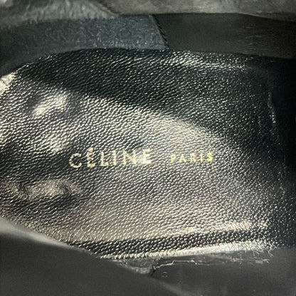 Celine Short Boots 37 Women's - Black Outsole Reupholstered Leather