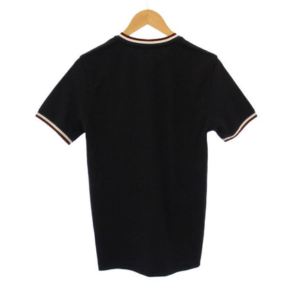 Prada Sport T-Shirt Short Sleeve V-Neck Stretch S Black BB
