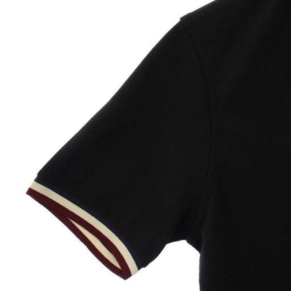 Prada Sport T-Shirt Short Sleeve V-Neck Stretch S Black BB