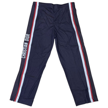 Unused Dior Side Zip Logo Track Pants Bottoms Rayon Purple 143p22as011 [size