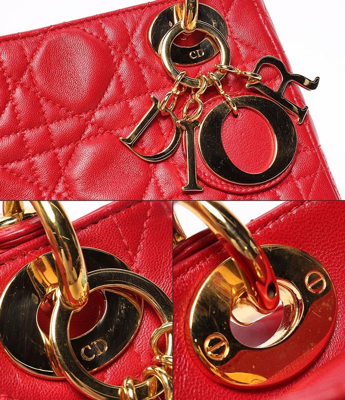 Christian Dior 2way Handbag Shoulder Bag Shoulder Canage Lady Dior Mini Women