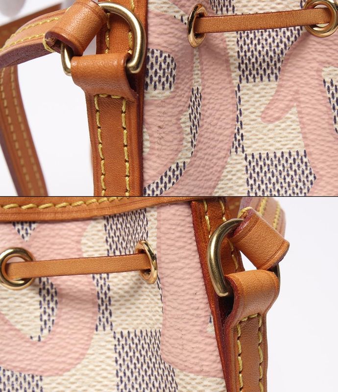 Louis Vuitton Shoulder Bag Crossbody Nano Noe Damier Azure Tahiti N60052 Women