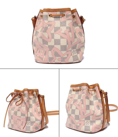 Louis Vuitton Shoulder Bag Crossbody Nano Noe Damier Azure Tahiti N60052 Women