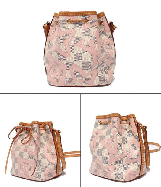 Louis Vuitton Shoulder Bag Crossbody Nano Noe Damier Azure Tahiti N60052 Women