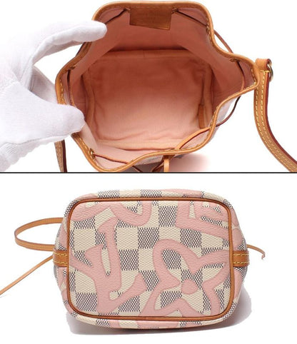 Louis Vuitton Shoulder Bag Crossbody Nano Noe Damier Azure Tahiti N60052 Women