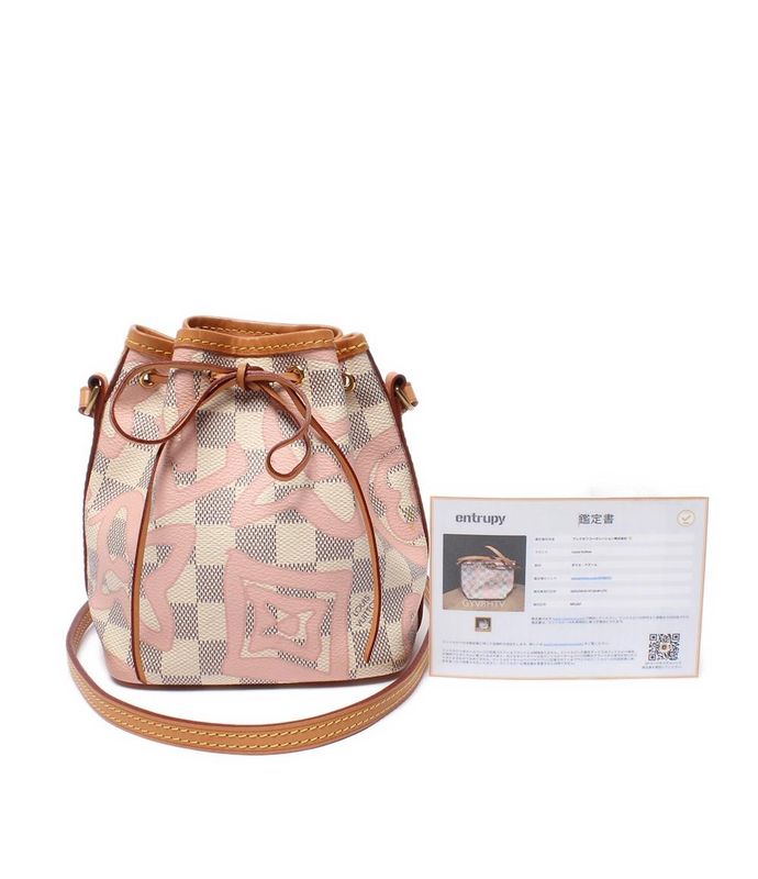 Louis Vuitton Shoulder Bag Crossbody Nano Noe Damier Azure Tahiti N60052 Women