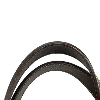 Gucci Handbag GG Plus/gg Supreme 211138 Beige X Dark Brown Leather