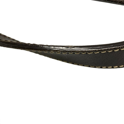 Gucci Handbag GG Plus/gg Supreme 211138 Beige X Dark Brown Leather