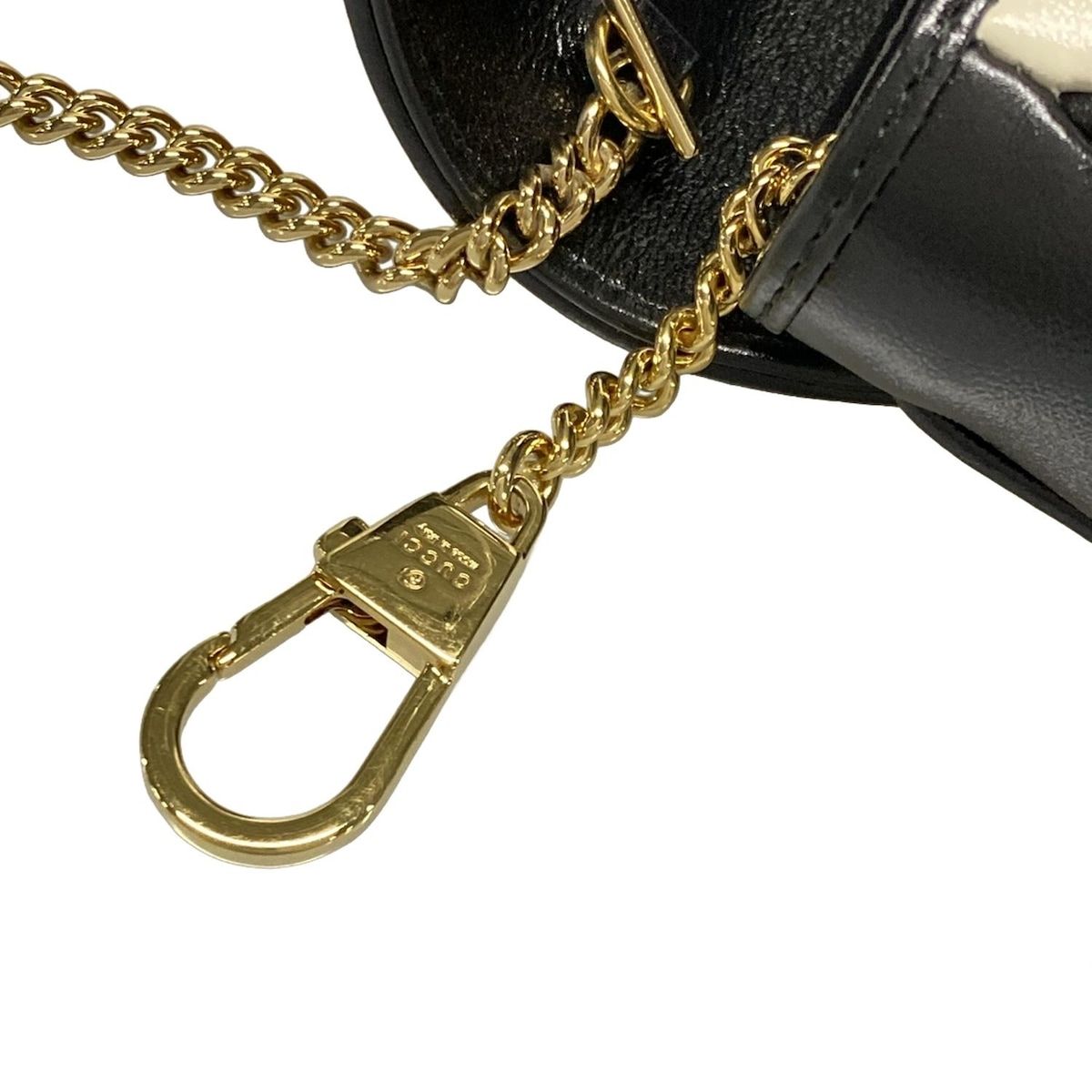 Gucci Shoulder Bag Excellent Condition Ggmarmont 574969 White X Light Brown X