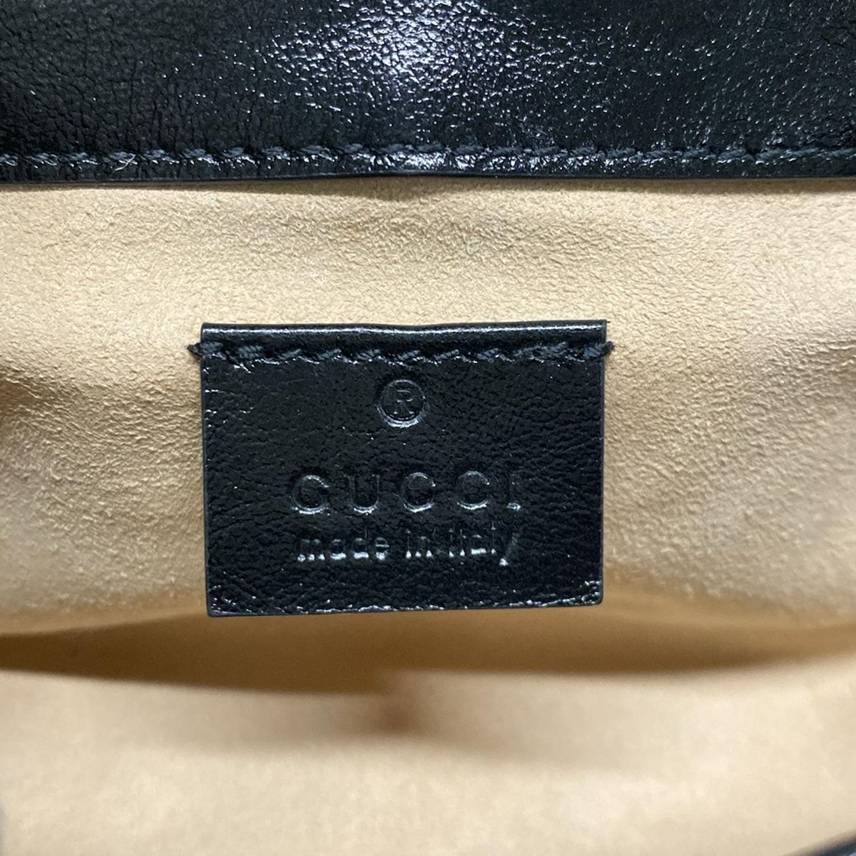 Gucci Shoulder Bag Excellent Condition Ggmarmont 574969 White X Light Brown X