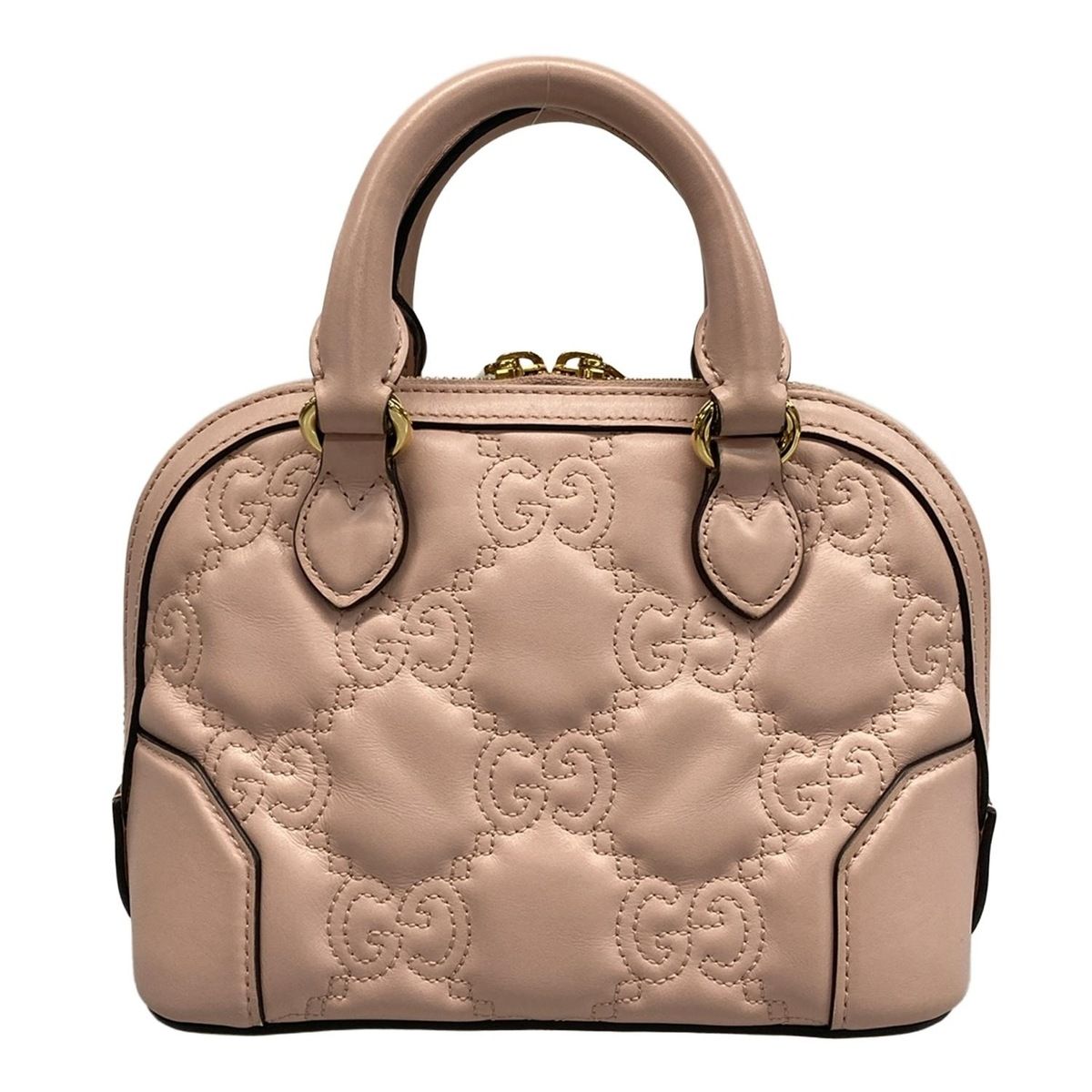 Gucci Handbag Ggmatelasse 727793 Light Pink Leather