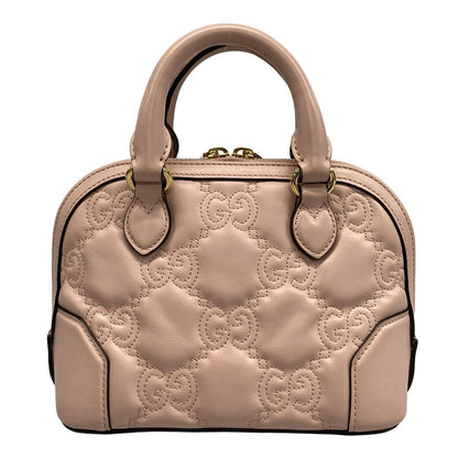 Gucci Handbag Ggmatelasse 727793 Light Pink Leather