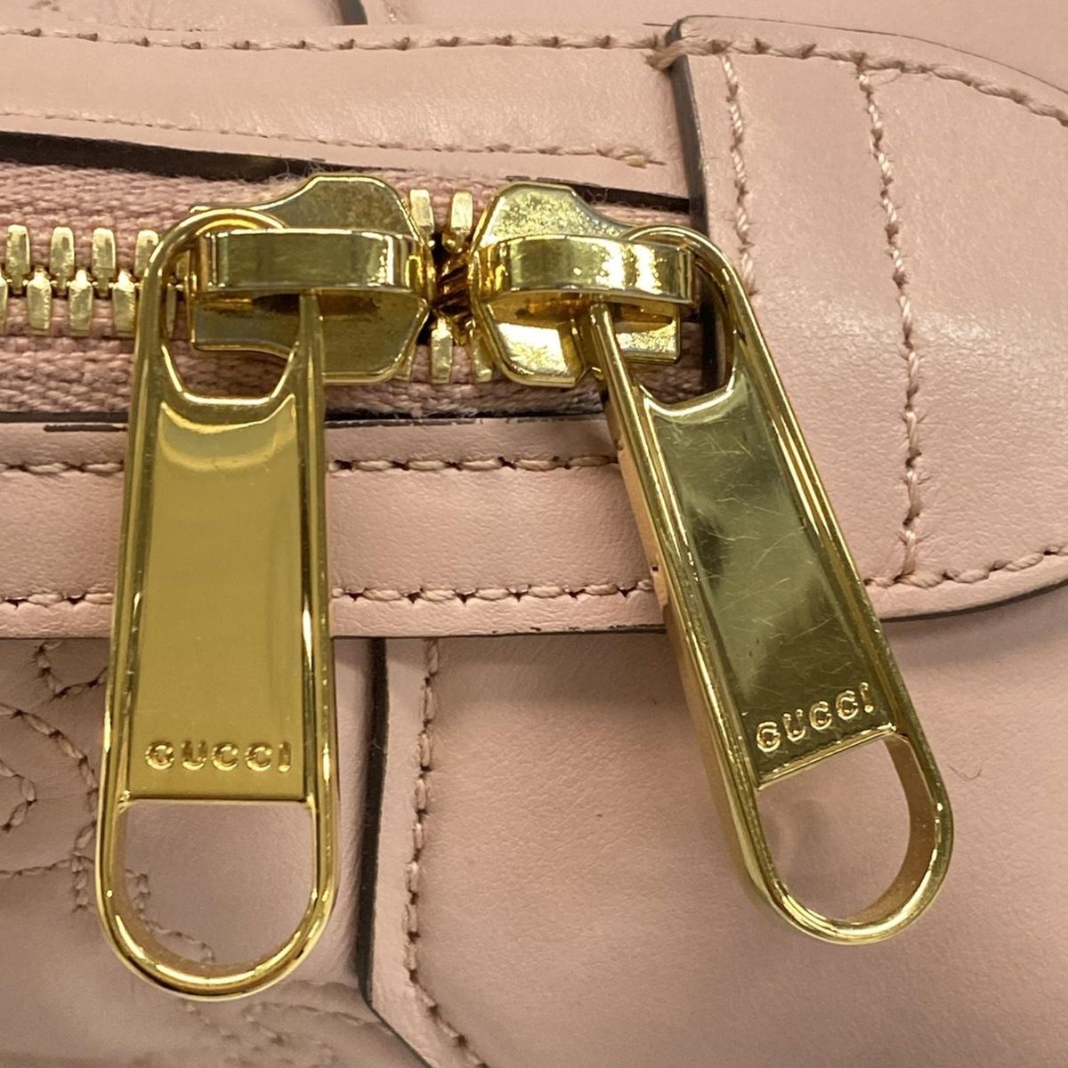 Gucci Handbag Ggmatelasse 727793 Light Pink Leather