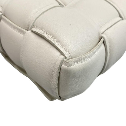 Bottega Veneta Shoulder Bag Padded Cassette White Leather